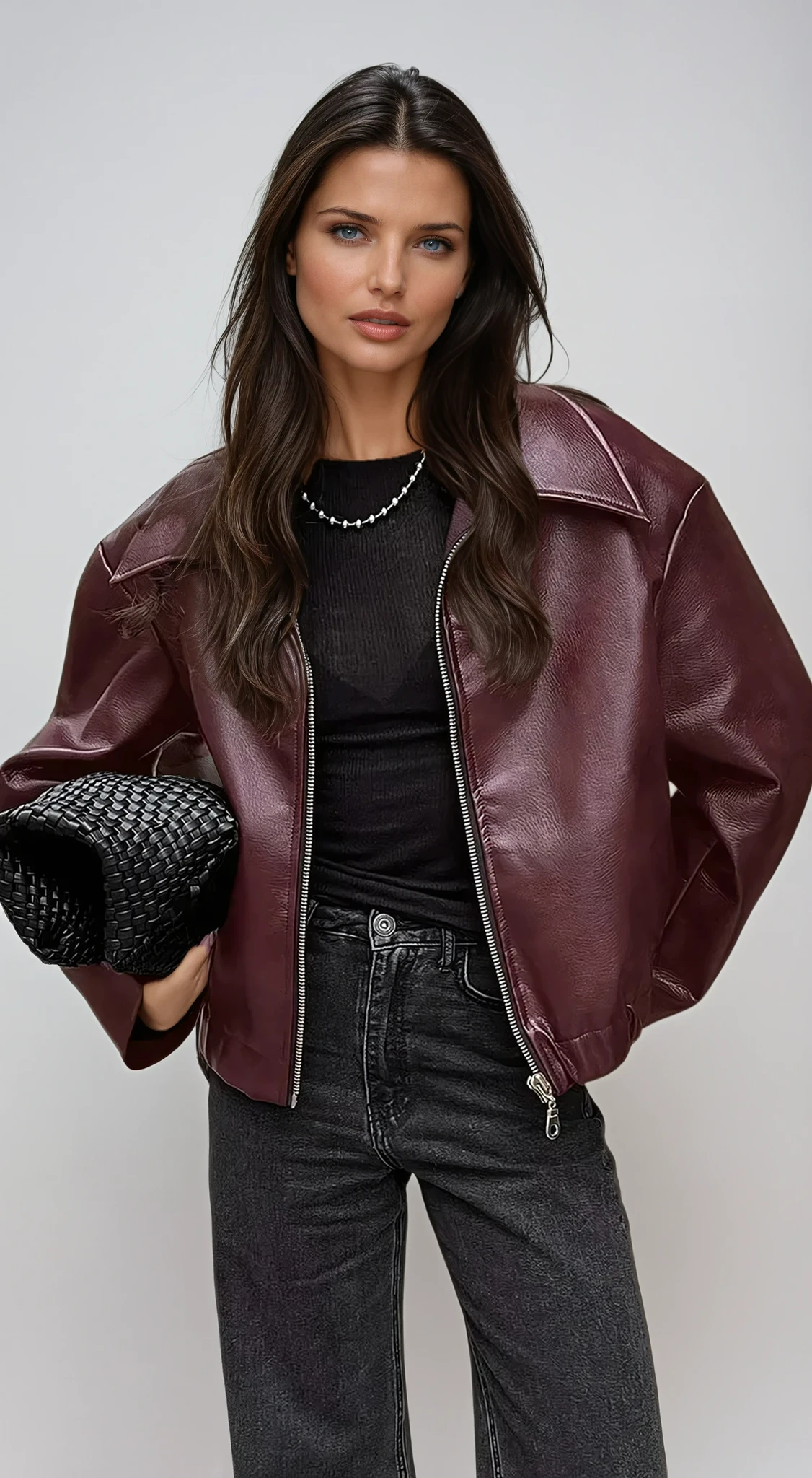 Women's Classic Faux Leather Jacket 0