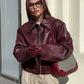 Women's Classic Faux Leather Jacket 1