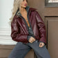 Women's Classic Faux Leather Jacket 2