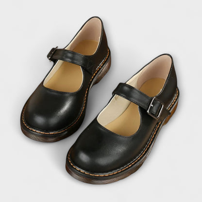 Women's Classic Mary Jane Shoes with Buckle Strap 2