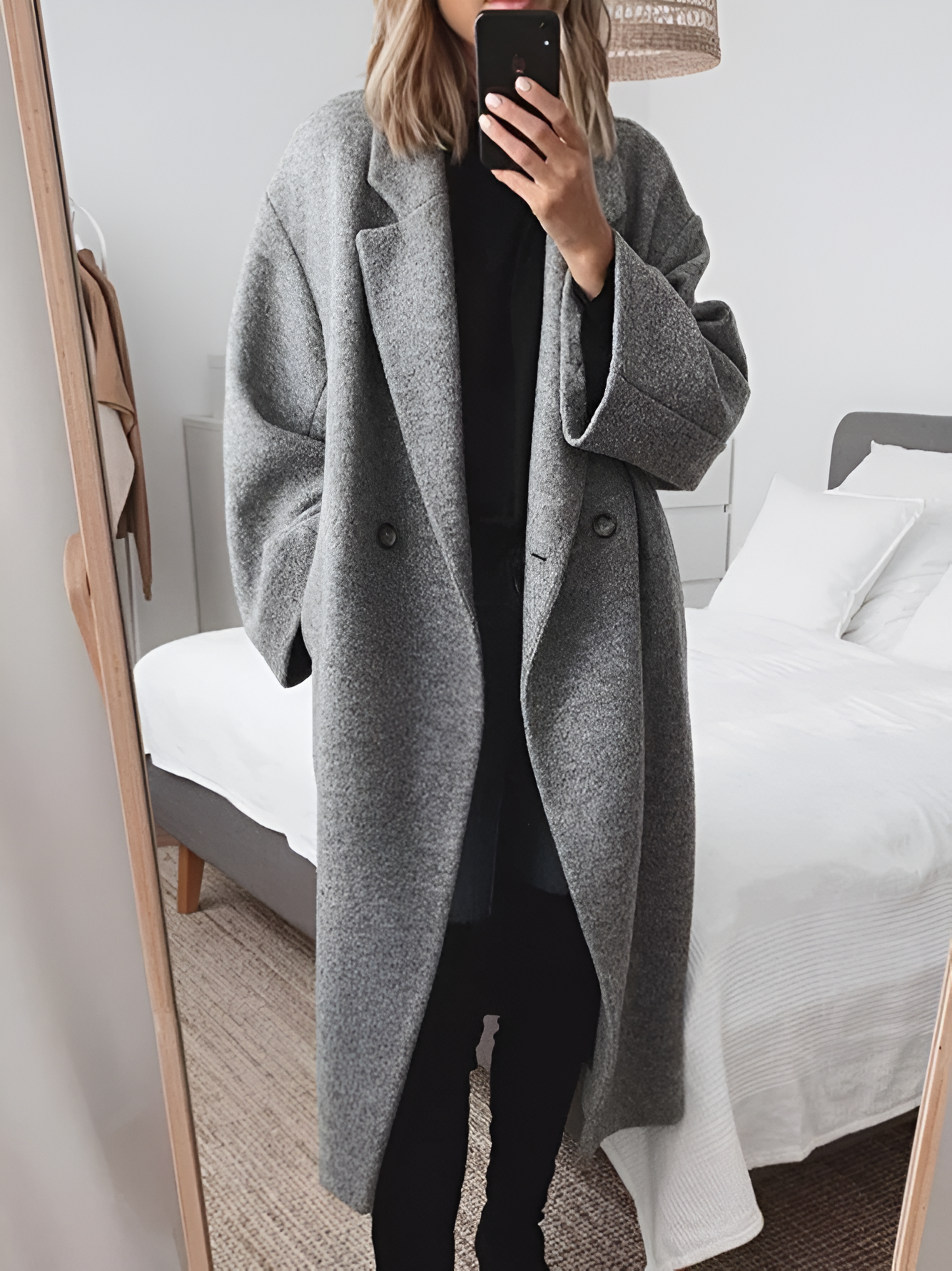Women's Comfortable Wool Oversized Coat 0