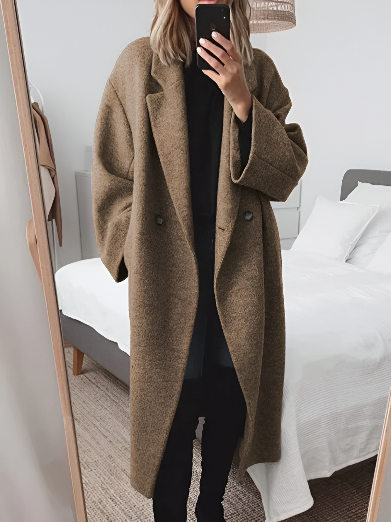 Women's Comfortable Wool Oversized Coat 2