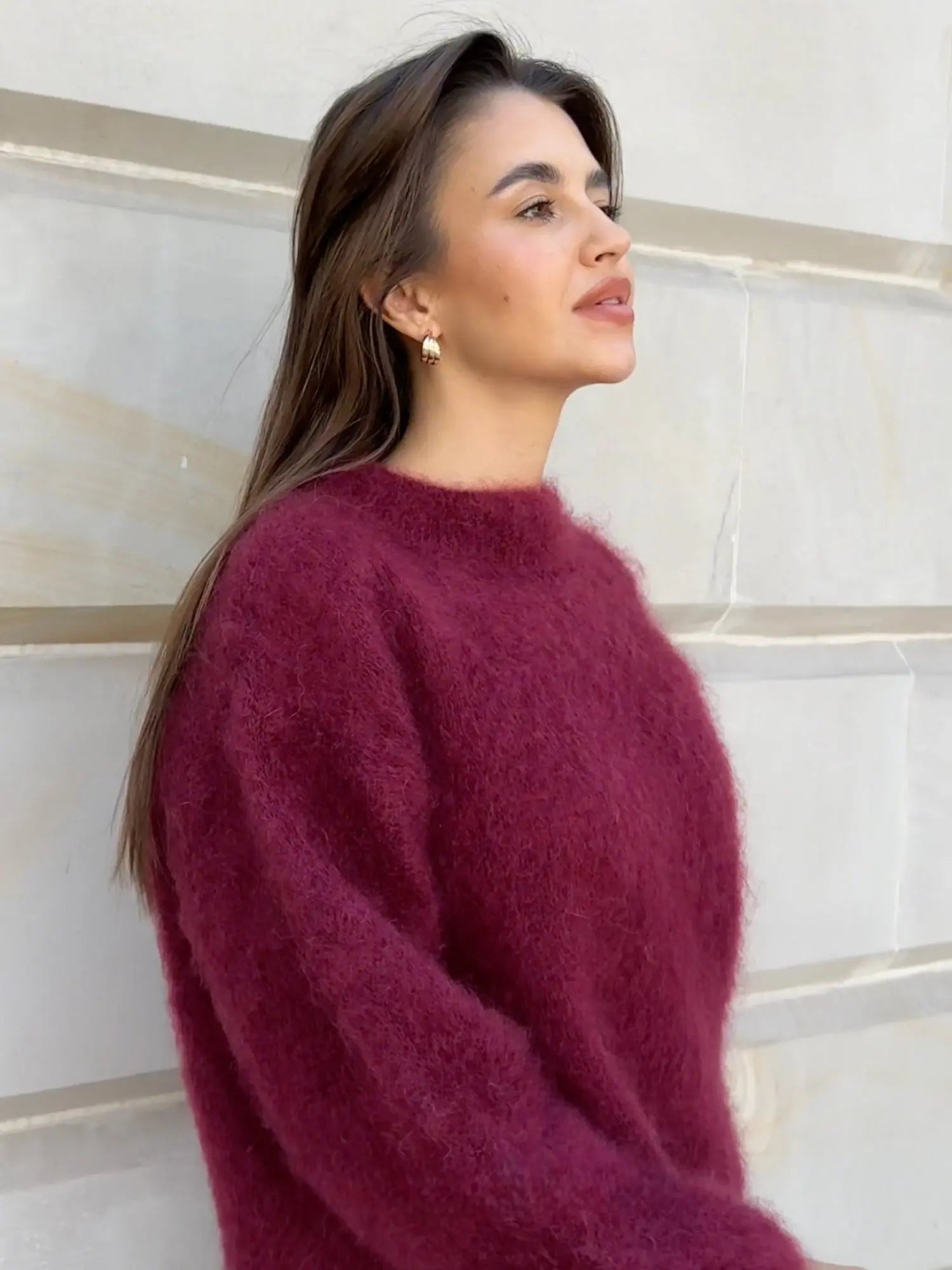 Women's Cozy Elegant Mohair Sweater 3