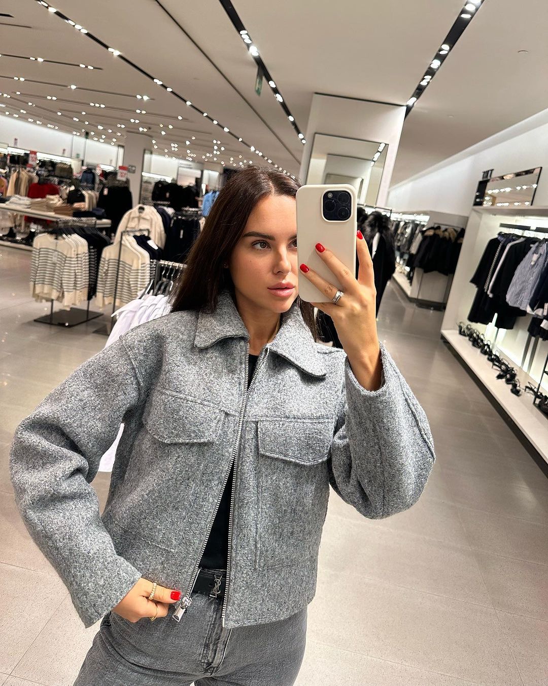 Women's Cropped Boucle Jacket 5