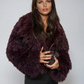 Women's Cropped Faux Fur Coat 0
