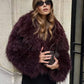 Women's Cropped Faux Fur Coat 1