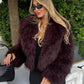 Women's Cropped Faux Fur Coat 3