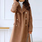 Women's Double-breasted Long Wool Coat 4