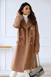 Women's Double-breasted Long Wool Coat 4