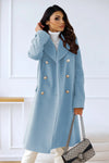 Women's Double-breasted Long Wool Coat 9