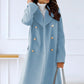 Women's Double-breasted Long Wool Coat 9