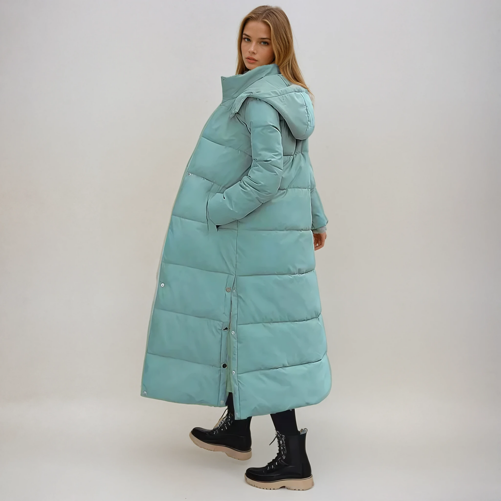 Women's Elegant Long puffer coat 2