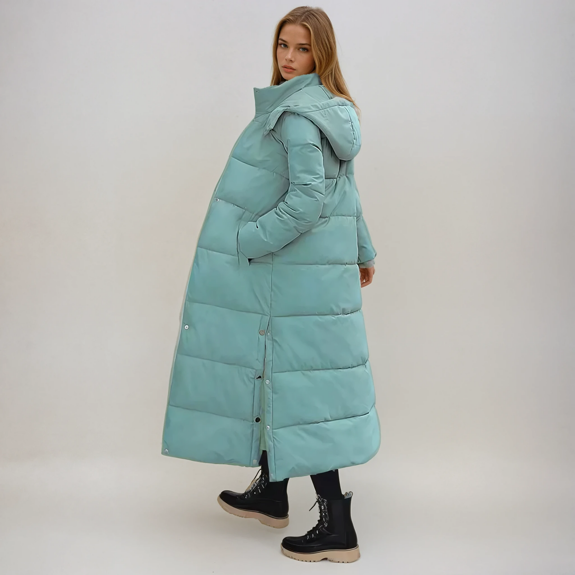 Women's Elegant Long puffer coat 2