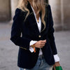 Women's Elegant Velvet Blazer 0
