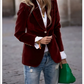 Women's Elegant Velvet Blazer 10