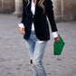 Women's Elegant Velvet Blazer 4