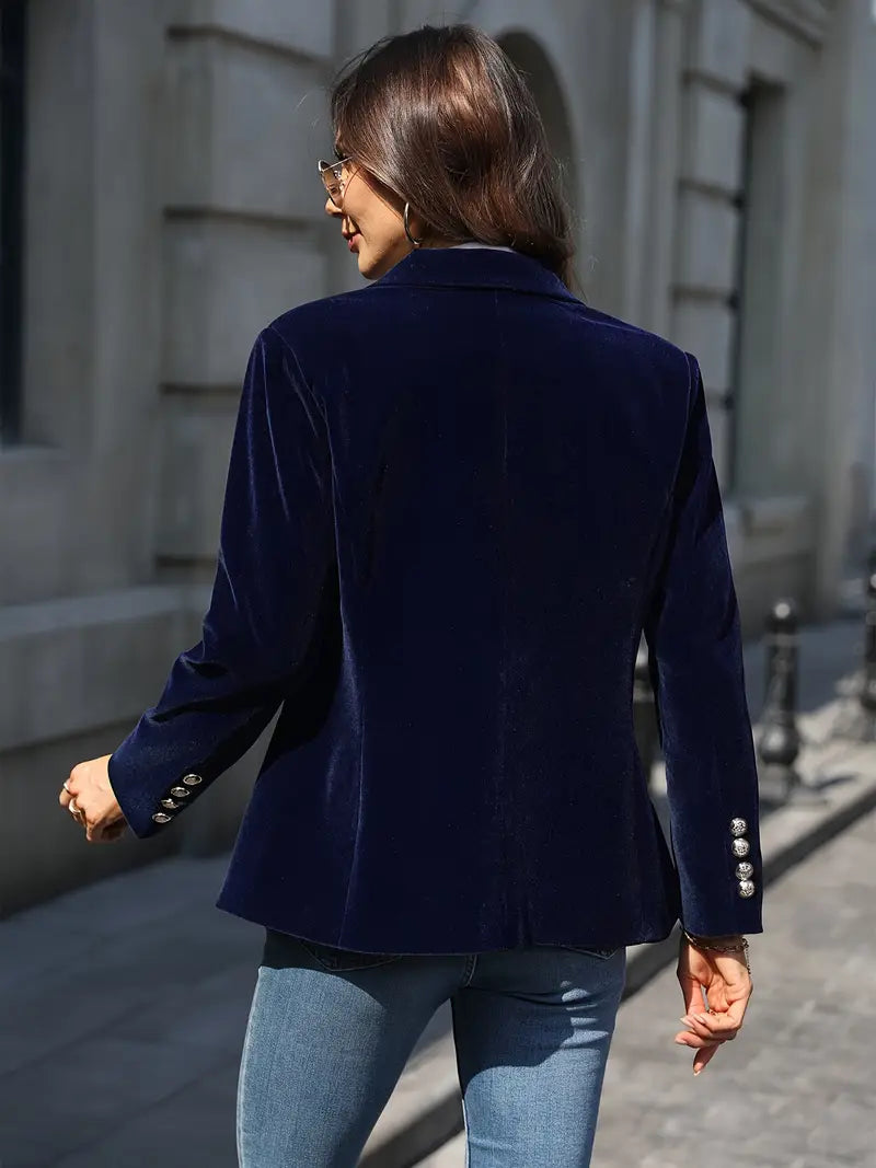 Women's Elegant Velvet Blazer 6