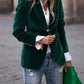 Women's Elegant Velvet Blazer 9