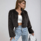Women's Faux Fox Fur Coat Jacket 1