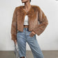 Women's Faux Fox Fur Coat Jacket 4