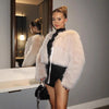 Women's Faux Fox Fur Coat Jacket 9