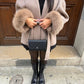 Women's Faux Fur Coat with Waist Tie Belt 1