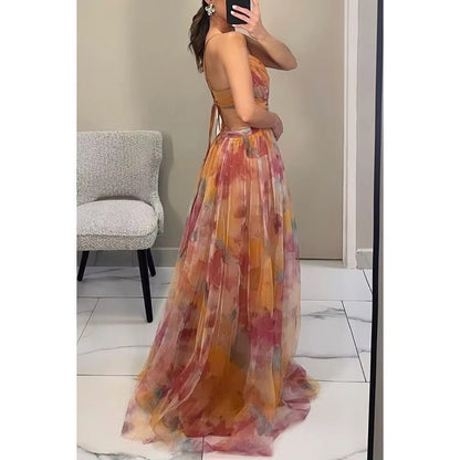 Women’s Floral Evening Maxi Dress 2