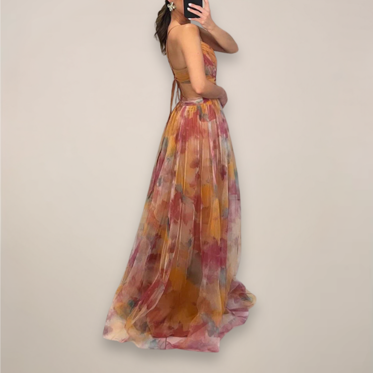Women’s Floral Evening Maxi Dress 3