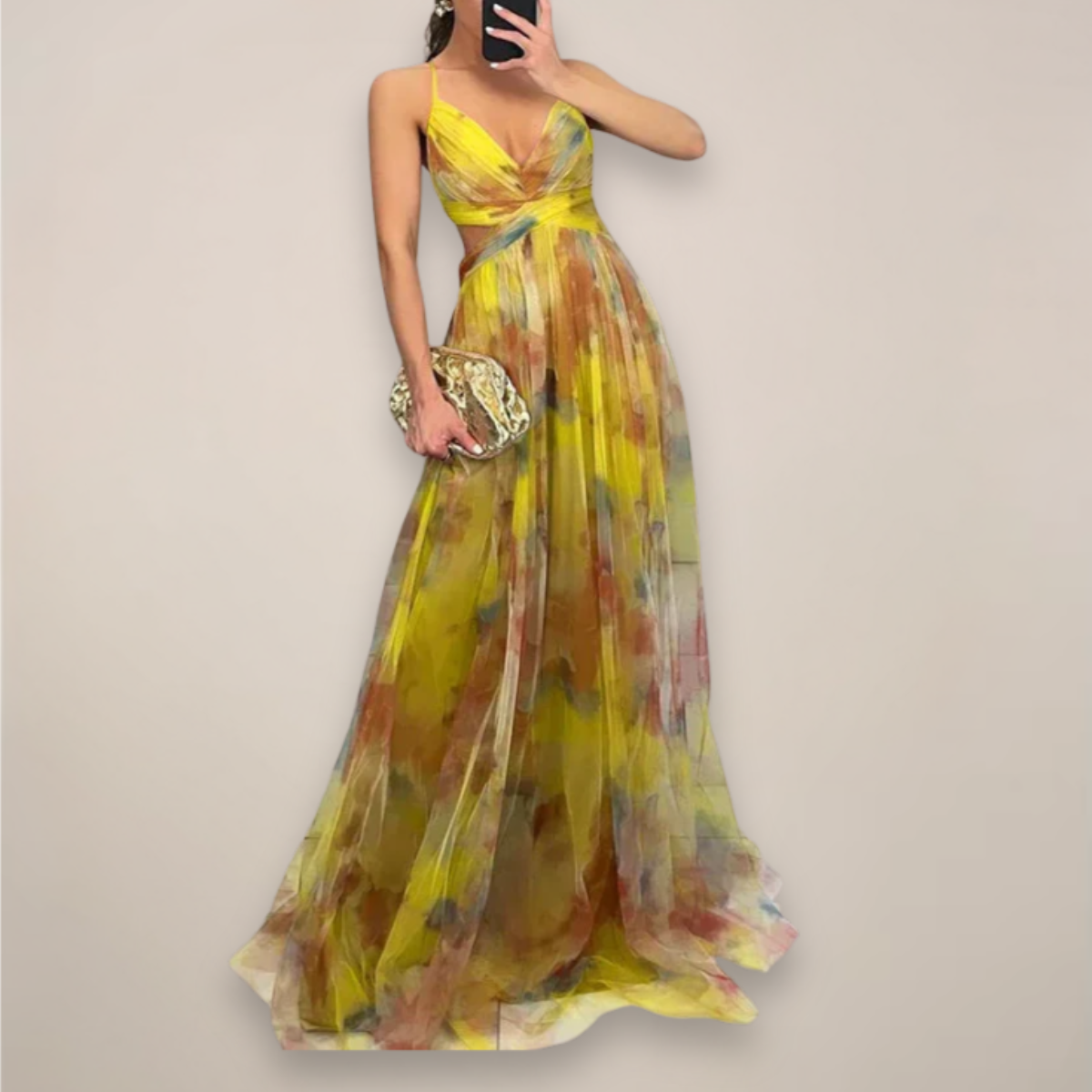 Women’s Floral Evening Maxi Dress 5