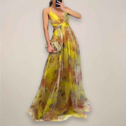 Women’s Floral Evening Maxi Dress 5