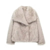 Women's Fluffy Faux Fur Jacket 0