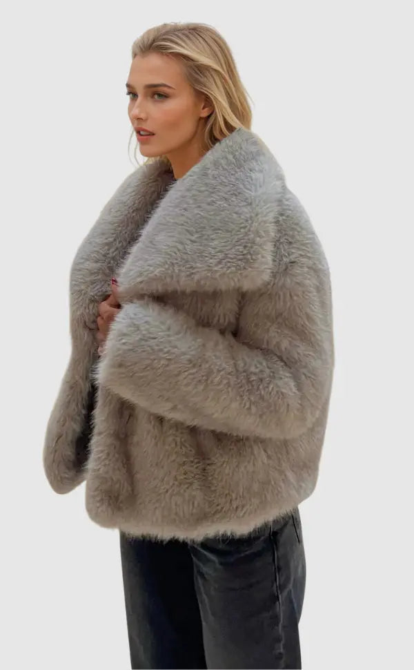Women's Fluffy Faux Fur Jacket 2