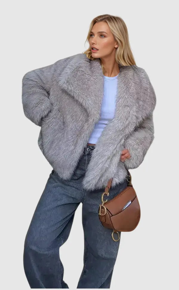 Women's Fluffy Faux Fur Jacket 3