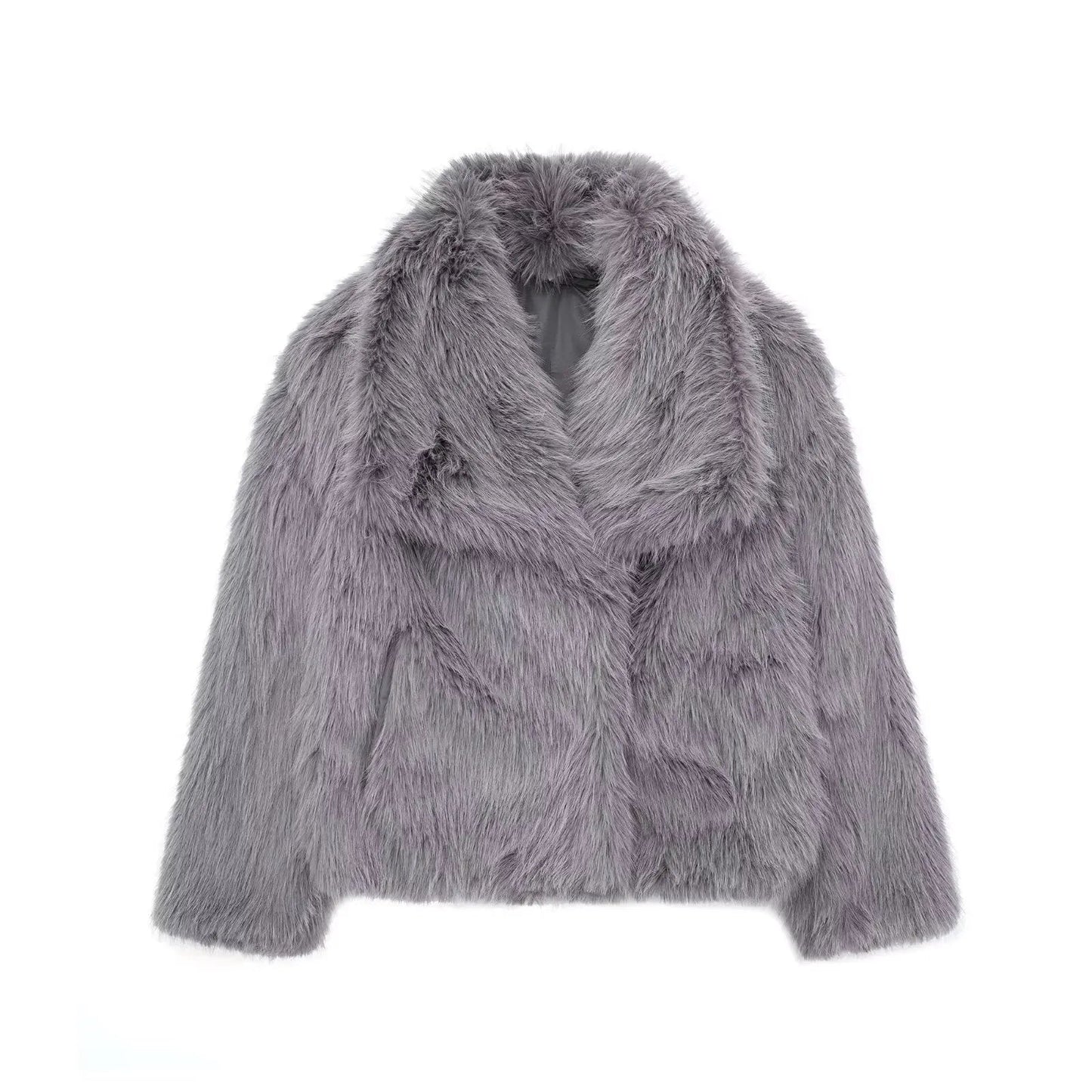 Women's Fluffy Faux Fur Jacket 9