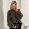Women's Fluffy Oversized Knit Sweater 5