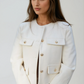 Women's Grace Pearl Button Cropped Jacket 0