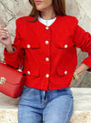 Women's Grace Pearl Button Cropped Jacket 5