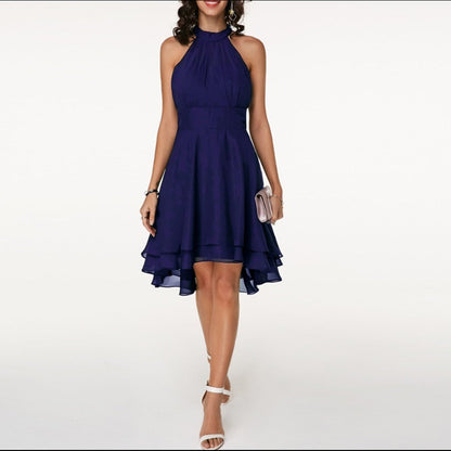 Women’s Halter Cocktail Midi Dress 8