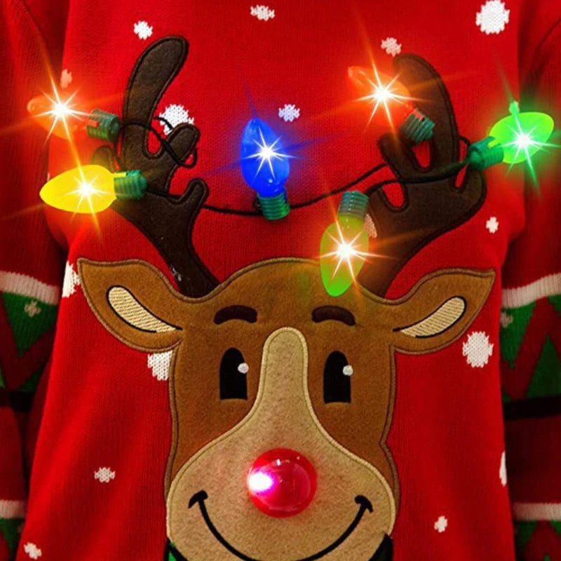 Women's LED Light Up Holiday Sweater Christmas 6
