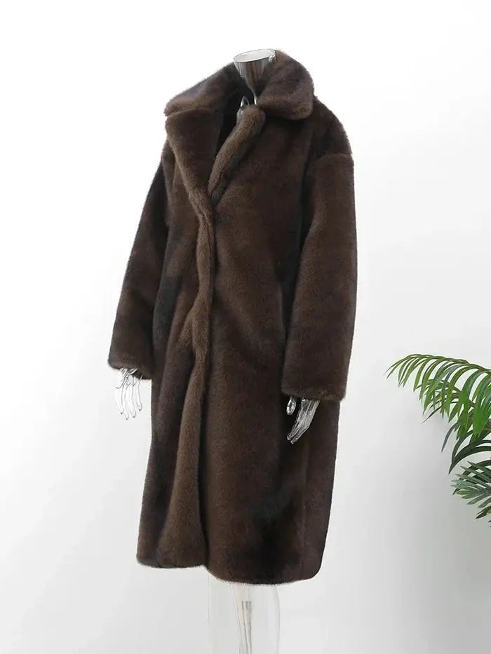 Women's Long Faux Fur Winter Coat 2