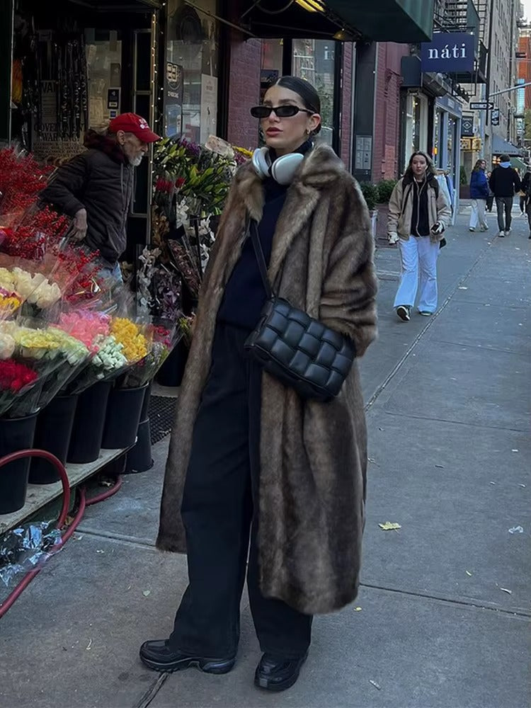 Women's Long Faux Fur Winter Coat 3