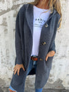Women's Long Knit Cardigan with Buttons 2