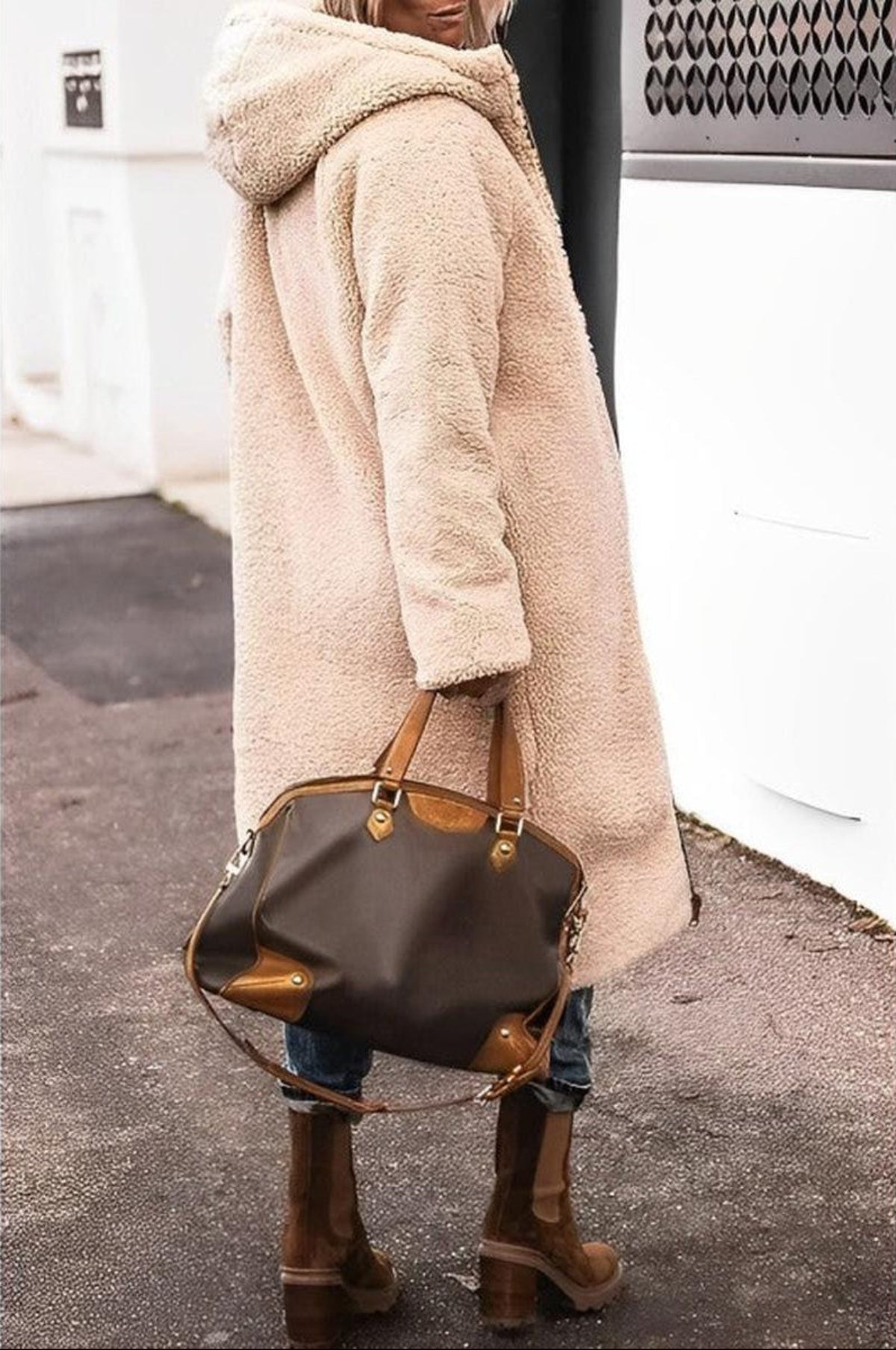 Women's Long Winter Coat Jacket With Hood 7