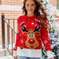 Women's Loose Printed Christmas Sweater 2
