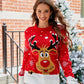 Women's Loose Printed Christmas Sweater 6