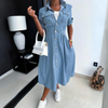 Women's Loose denim midi dress 0