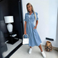 Women's Loose denim midi dress 4