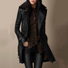 Women's Luxurious Faux Leather Trench Coat 0