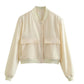 Women's Maven Cropped Bomber Jacket 0