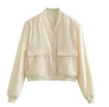 Women's Maven Cropped Bomber Jacket 0